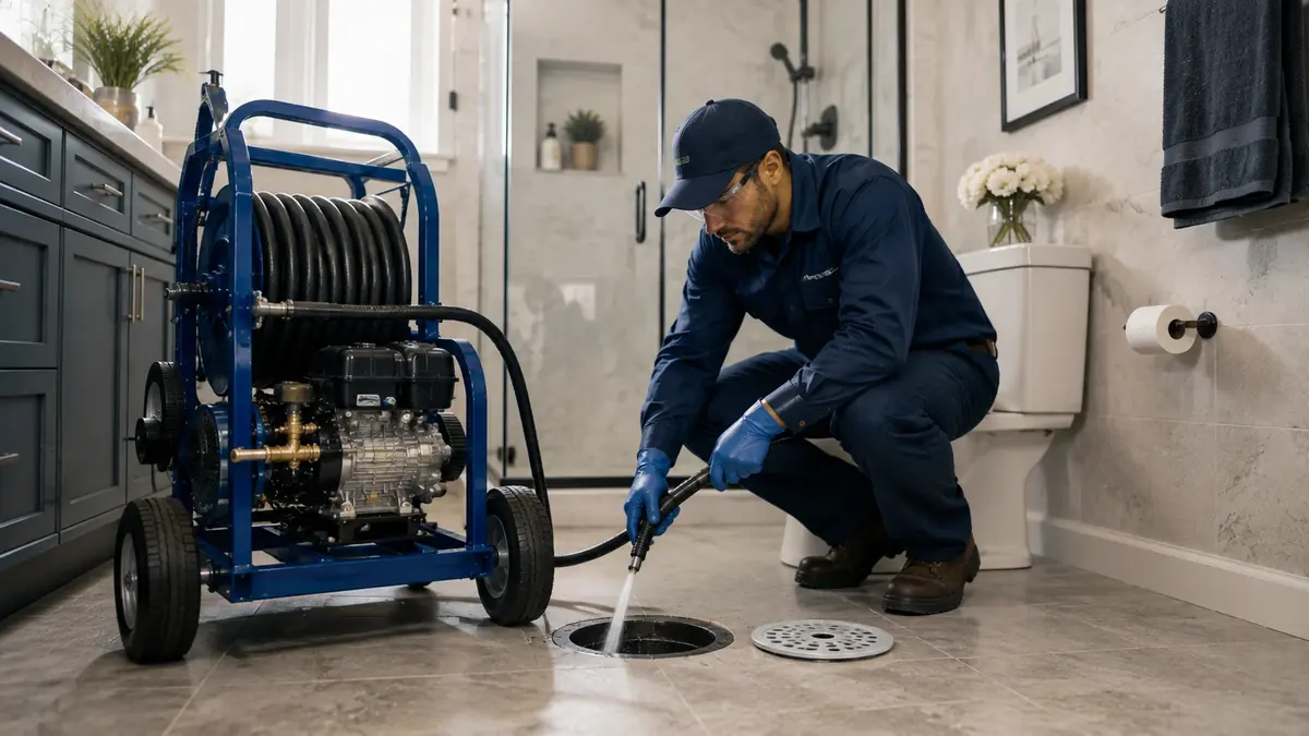 Bathroom Drain Hydro Jetting in Lodi