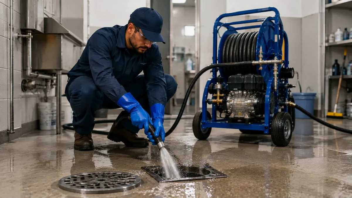 Floor Drain Hydro Jet Cleaning in Lodi