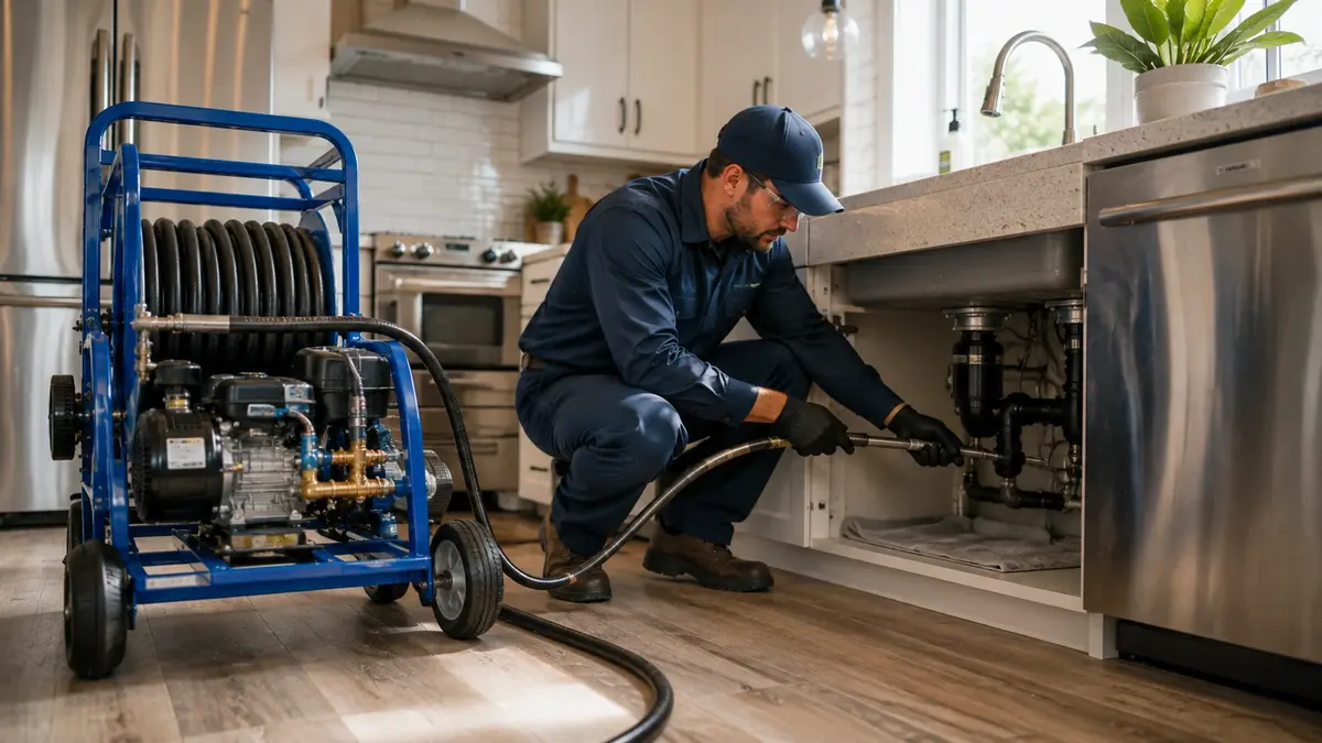 Kitchen Drain Hydro Jetting in Lodi