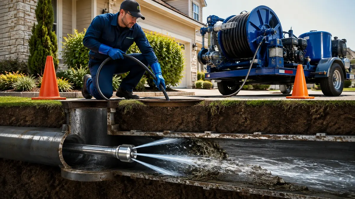 Main Sewer Line Hydro Jet Cleaning in Lodi