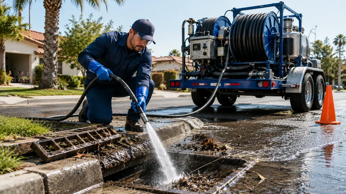 Storm Drain Hydro Jet Cleaning in Lodi